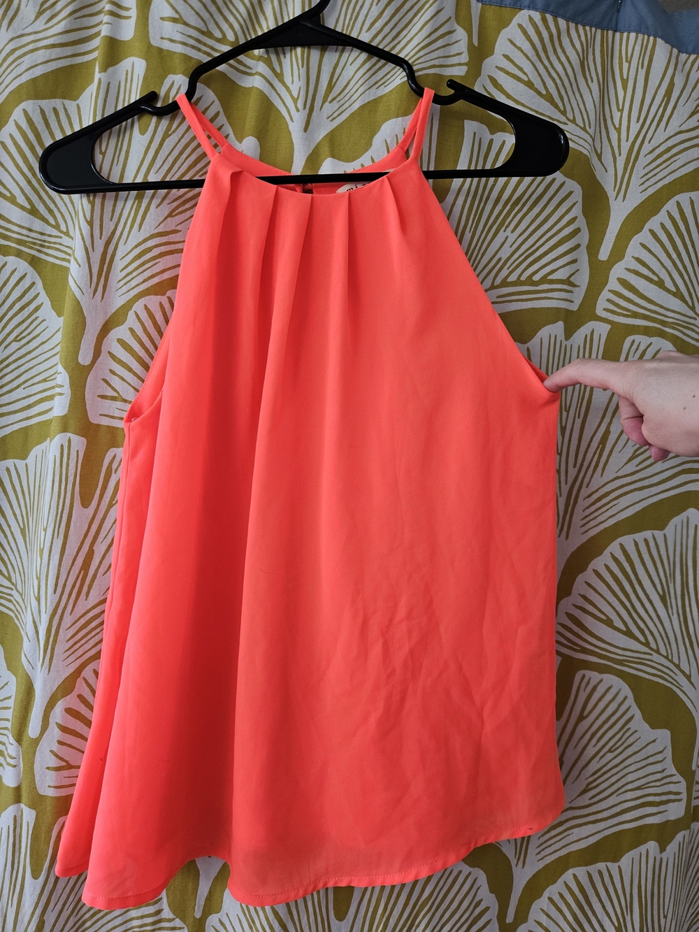Women’s Halter-Neck Sleeveless Top - Coral Pink